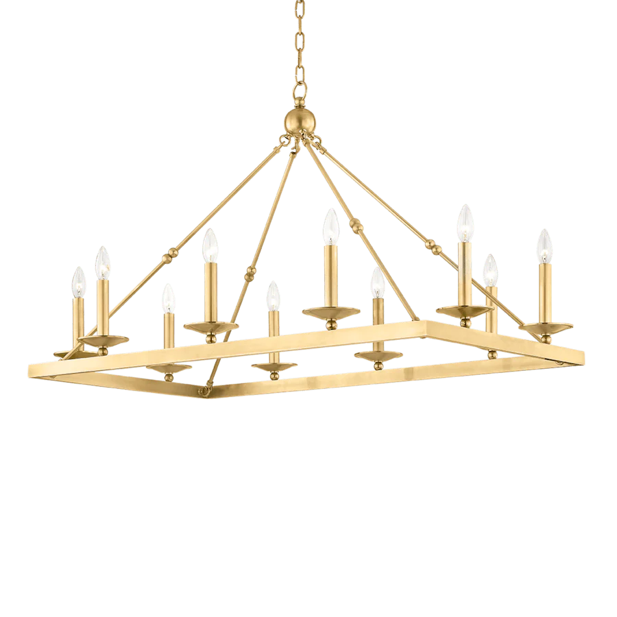 Hudson Valley Lighting Allendale 10 Light 45" Wide Taper Candle Chandelier - Image 2
