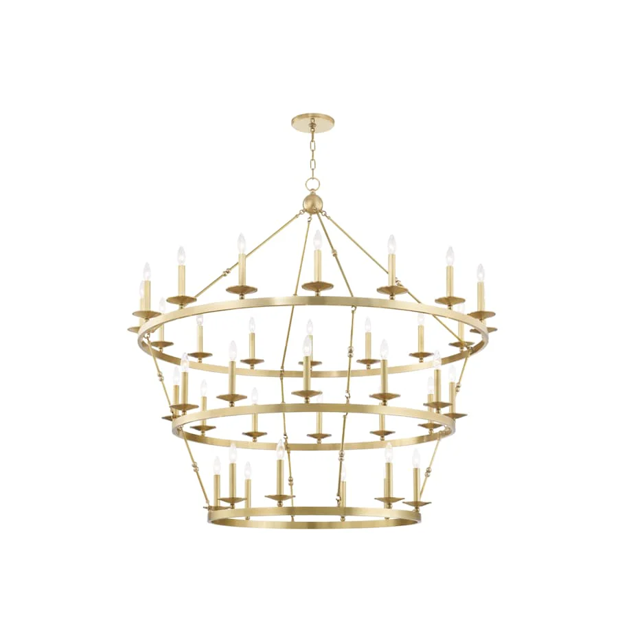 Hudson Valley Lighting Allendale 36 Light 58" Wide Taper Candle Chandelier - Image 3
