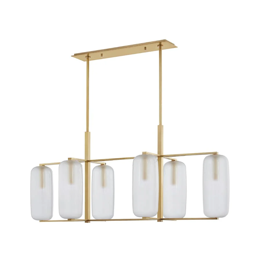Hudson Valley Lighting Pebble 6 Light 53" Wide Abstract Chandelier - Image 2
