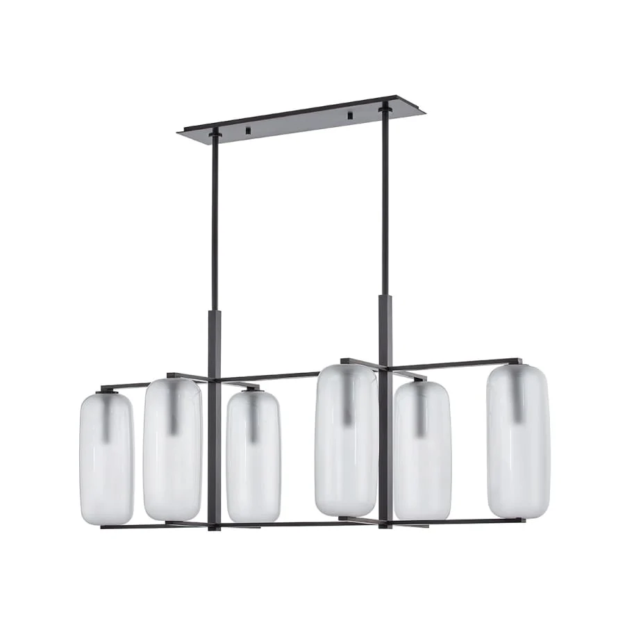 Hudson Valley Lighting Pebble 6 Light 53" Wide Abstract Chandelier - Image 3