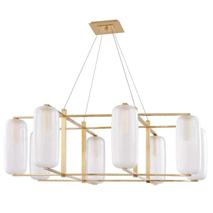 Hudson Valley Lighting Pebble 8 Light 48" Wide Chandelier - Image 1