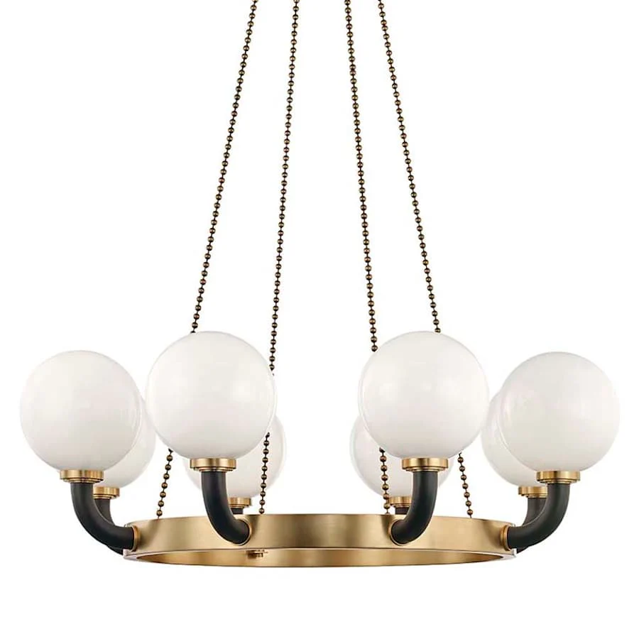 Hudson Valley Lighting Werner 8 Light 46" Wide Beaded Chandelier - Image 1