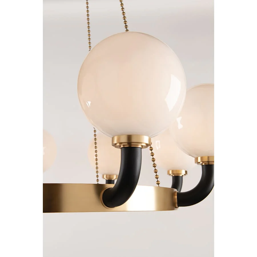 Hudson Valley Lighting Werner 8 Light 46" Wide Beaded Chandelier - Image 3