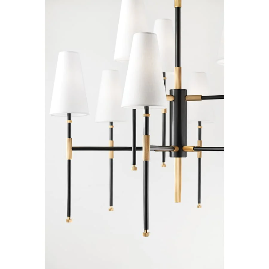 Hudson Valley Lighting Bowery 9 Light 34" Wide Chandelier - Image 3