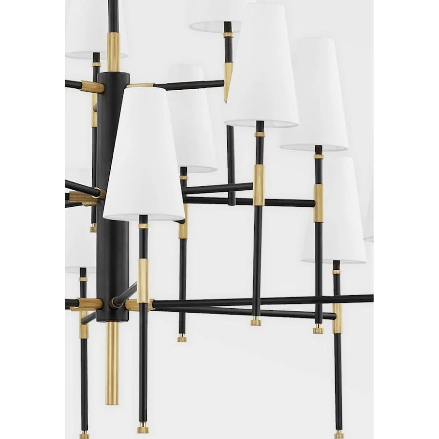 Hudson Valley Lighting Bowery 15 Light 48" Wide Chandelier - Image 2