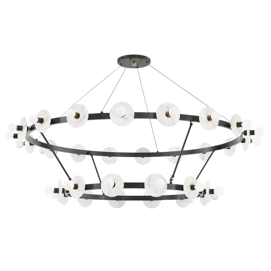 Hudson Valley Lighting Austen 30 Light 58" Wide LED Ring Chandelier - Image 3