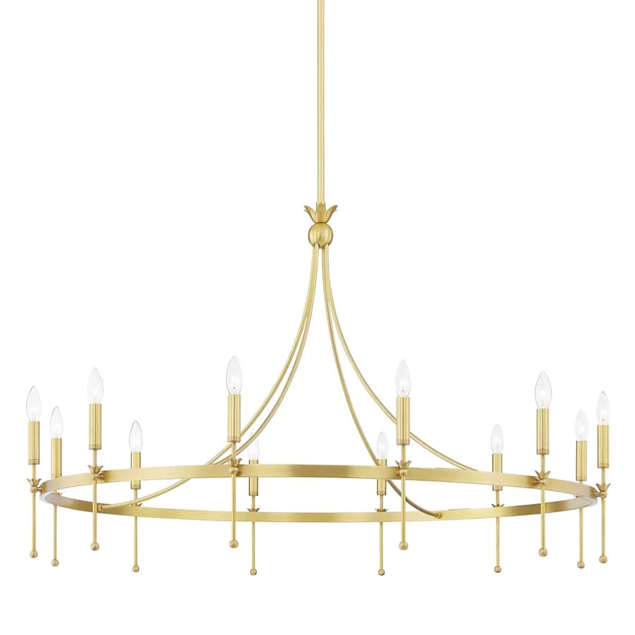 Hudson Valley Lighting Gates 12 Light 51" Wide Taper Candle Chandelier - Image 1