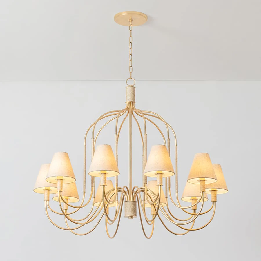 Hudson Valley Lighting Warrensburg 10 Light 44" Wide Chandelier - Image 3