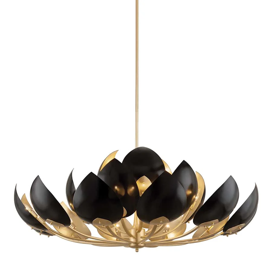 Hudson Valley Lighting Lotus 21 Light 54" Wide Abstract Chandelier - Image 1