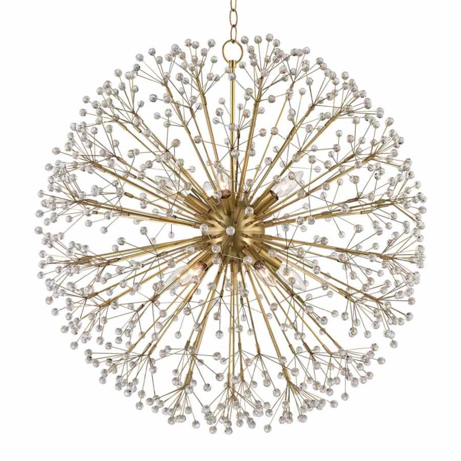 Hudson Valley Lighting Dunkirk 10 Light 30" Wide Crystal Globe Chandelier - Image 1