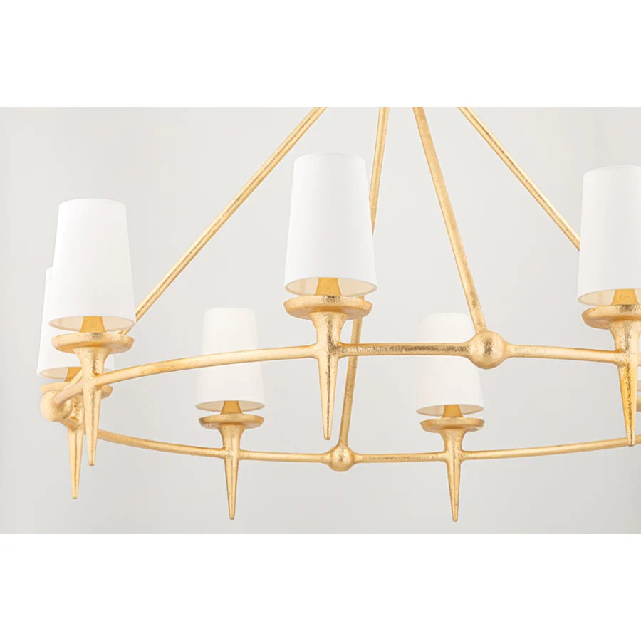 Hudson Valley Lighting Torch 8 Light 48" Wide Ring Chandelier - Image 3