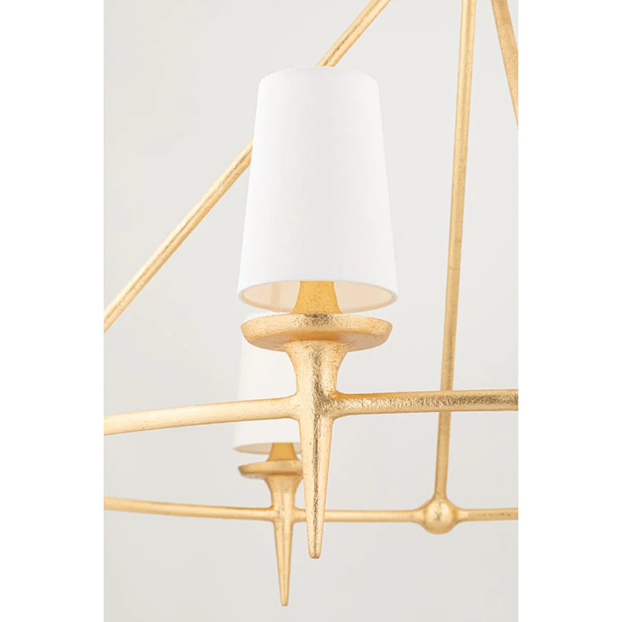 Hudson Valley Lighting Torch 8 Light 48" Wide Ring Chandelier - Image 2