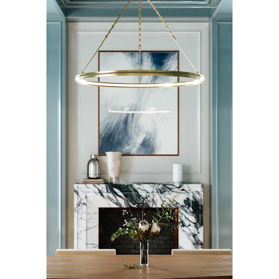 Hudson Valley Lighting Rosendale 42" Wide LED Ring Chandelier - Image 3