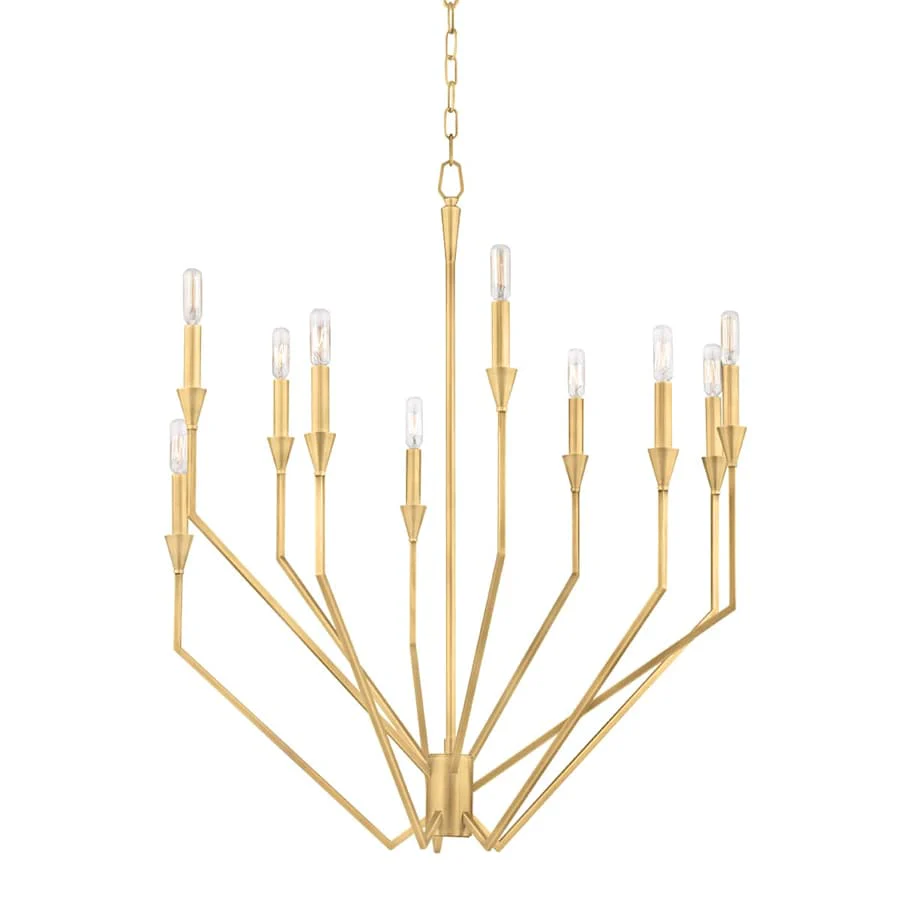 Hudson Valley Lighting Archie 10 Light 30" Wide Taper Candle Chandelier - Image 1