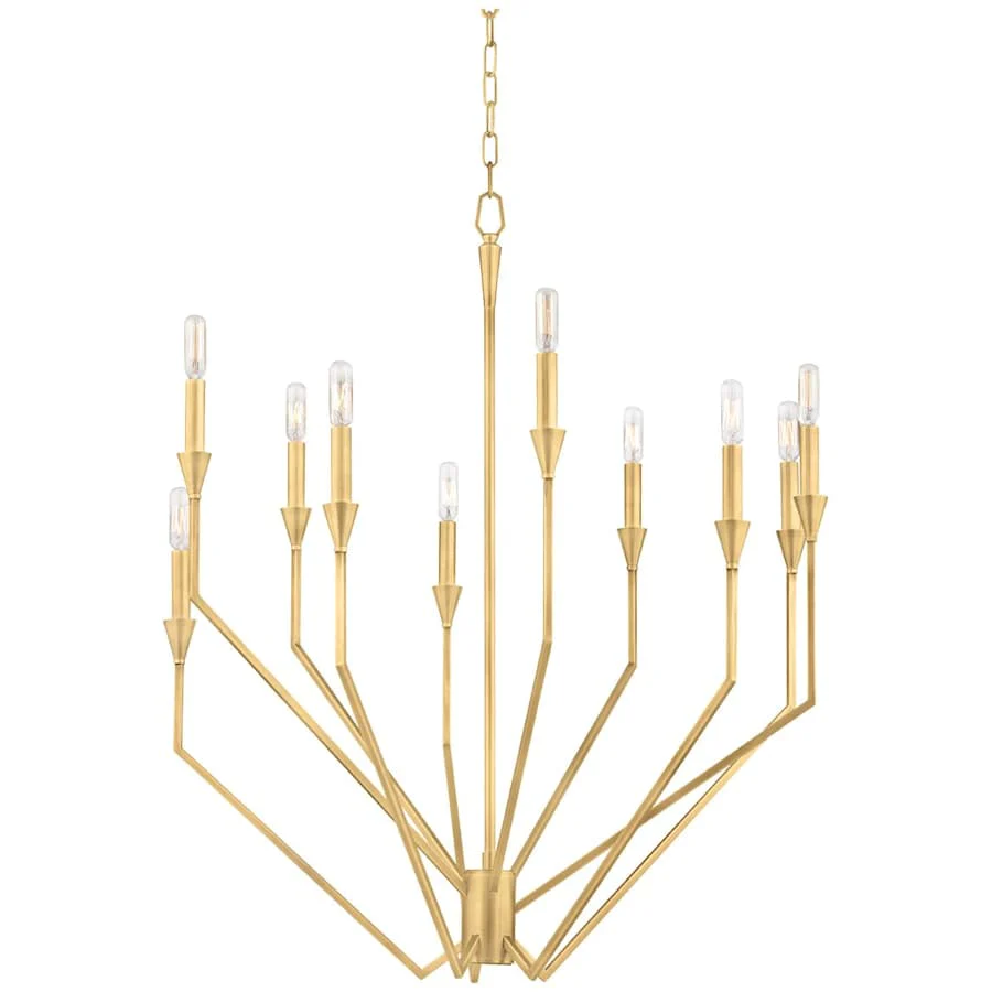 Hudson Valley Lighting Archie 10 Light 30" Wide Taper Candle Chandelier - Image 3