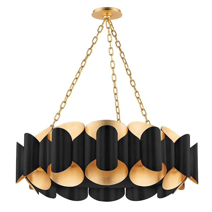 Hudson Valley Lighting Banks 12 Light 35" Wide Drum Chandelier - Image 1