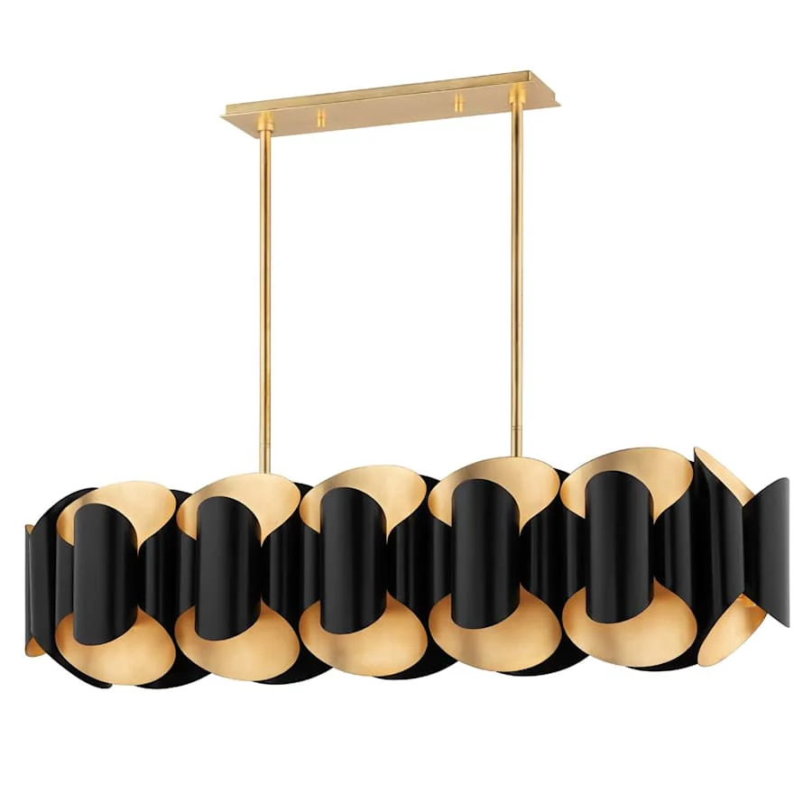 Hudson Valley Lighting Banks 12 Light 46" Wide Linear Chandelier - Image 1