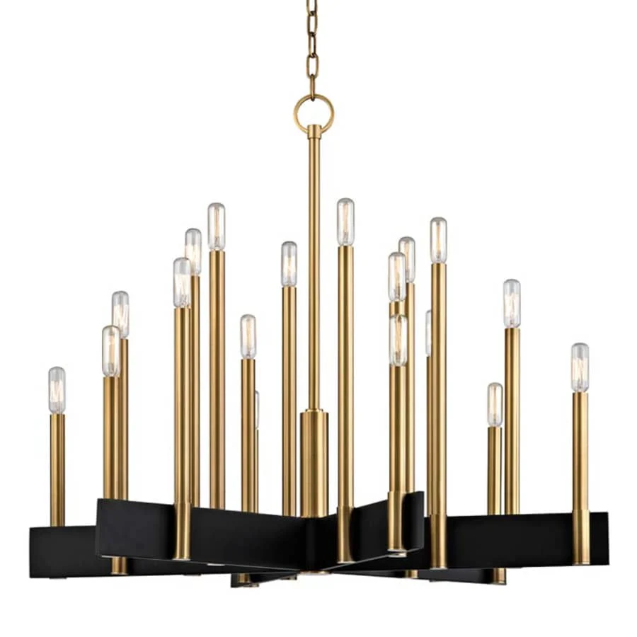 Hudson Valley Lighting Abrams 18 Light 34" Wide Taper Candle Chandelier - Image 1
