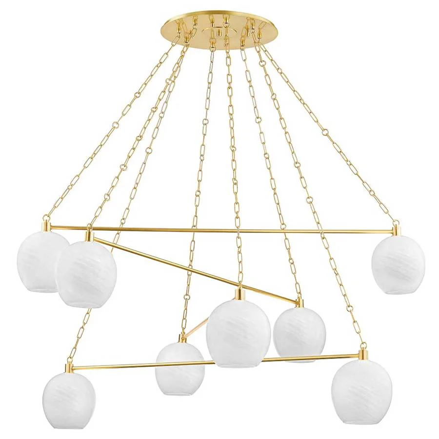 Hudson Valley Lighting Asbury Park 8 Light 55" Wide Chandelier - Image 1