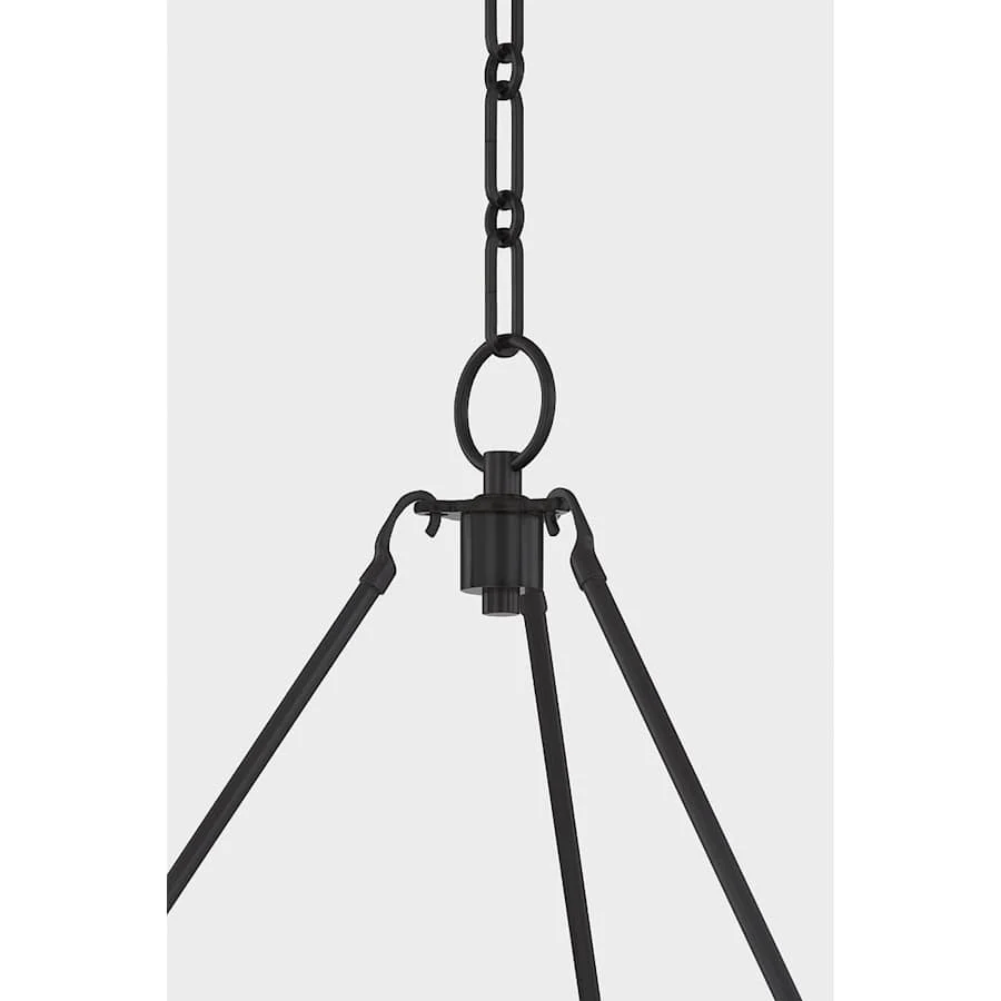 Hudson Valley Lighting Howard 6 Light 33" Wide Chandelier with Silk Shades - Image 3