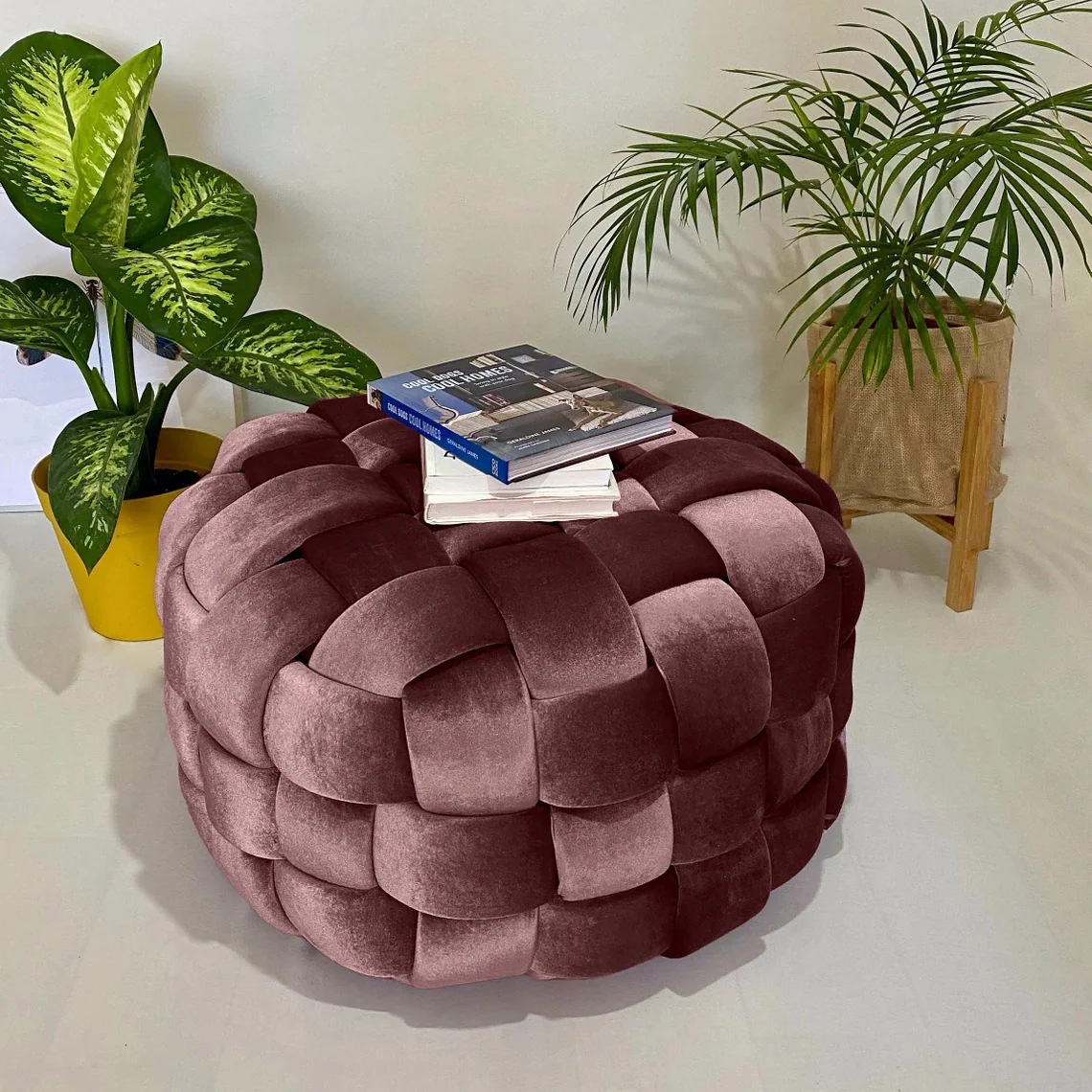 بوف ترابيزة خشب زان طبيعي  60×47سم - AC201 - Image 1