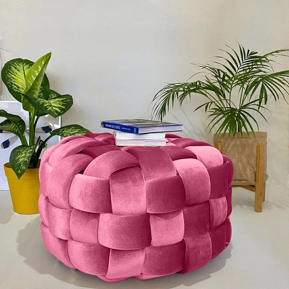 بوف ترابيزة خشب زان طبيعي  60×47سم - AC205 - Image 1