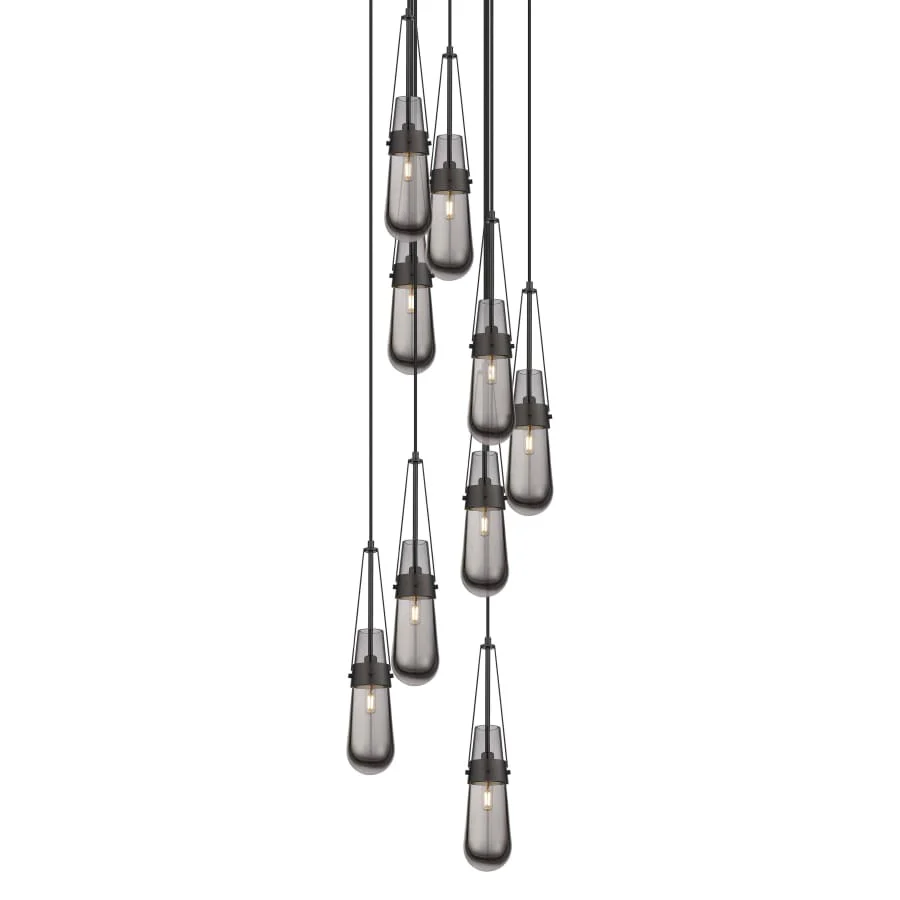 Innovations Lighting Milan 9 Light 19″ Wide Multi Light Pendant