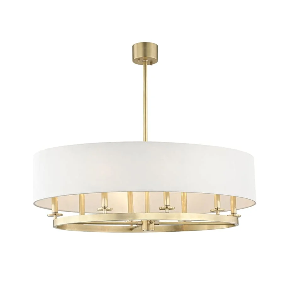 James Allan Butte 8 Light 39" Wide Taper Candle Drum Chandelier - Image 1