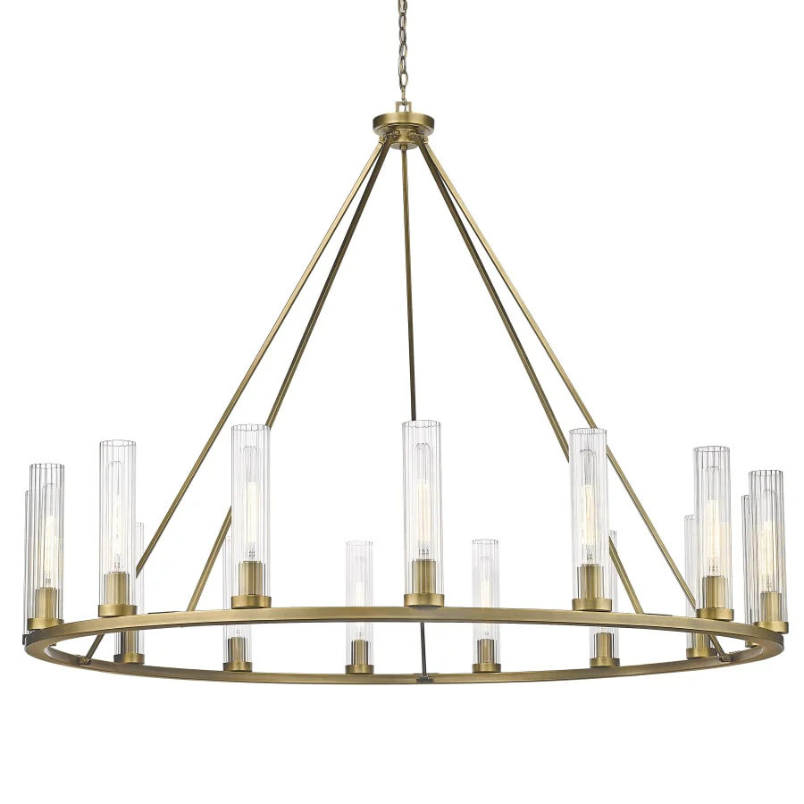 James Allan Hartman 15 Light 60" Wide Pillar Candle Ring Chandelier - Image 1