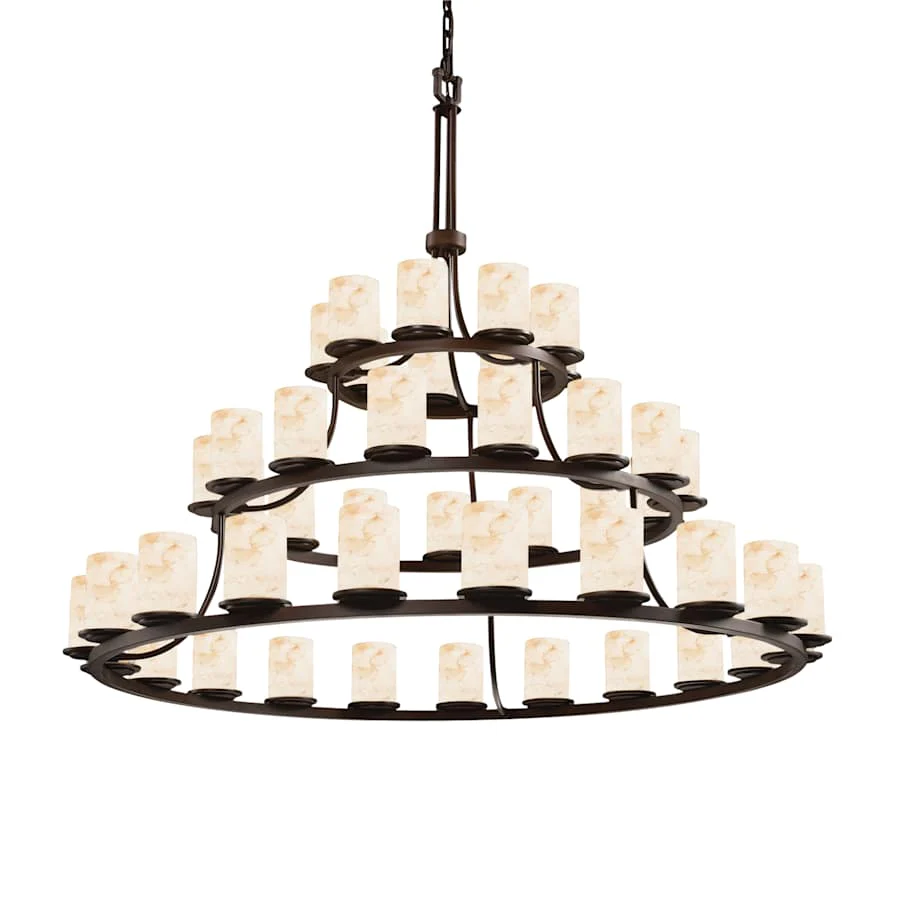 Justice Design Group Chandelier from the Alabaster Rocks! Collection - Image 1