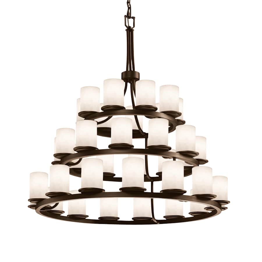 Justice Design Group Clouds 42" Wide Ring Chandelier - Image 2