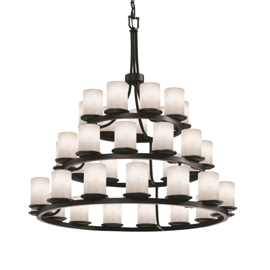 Justice Design Group Clouds 42" Wide Ring Chandelier - Image 1