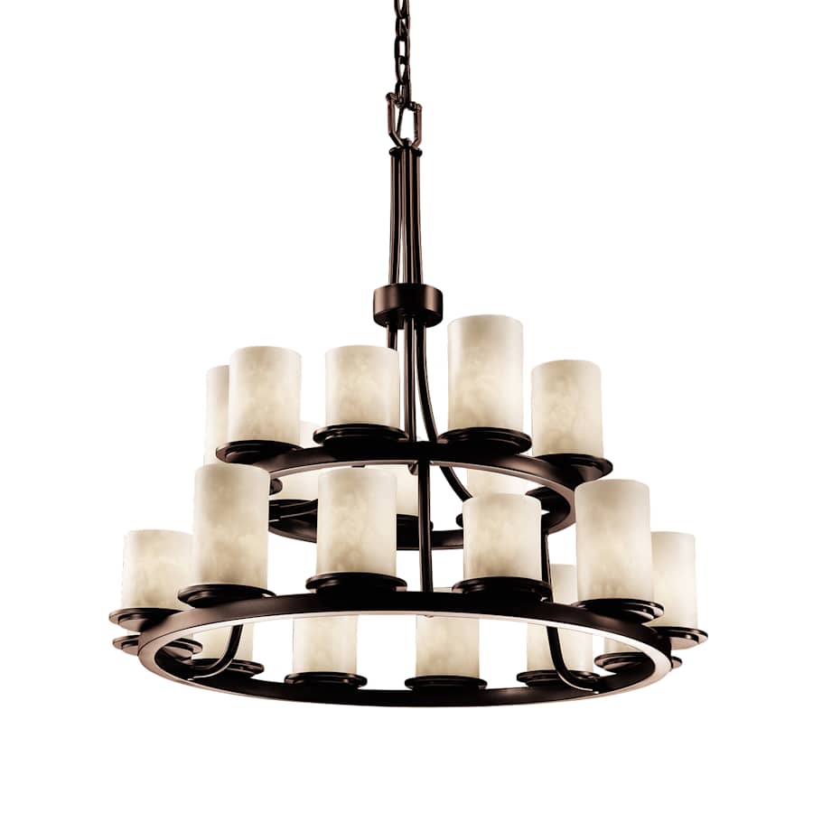 Justice Design Group Clouds 33" Wide Ring Chandelier - Image 1