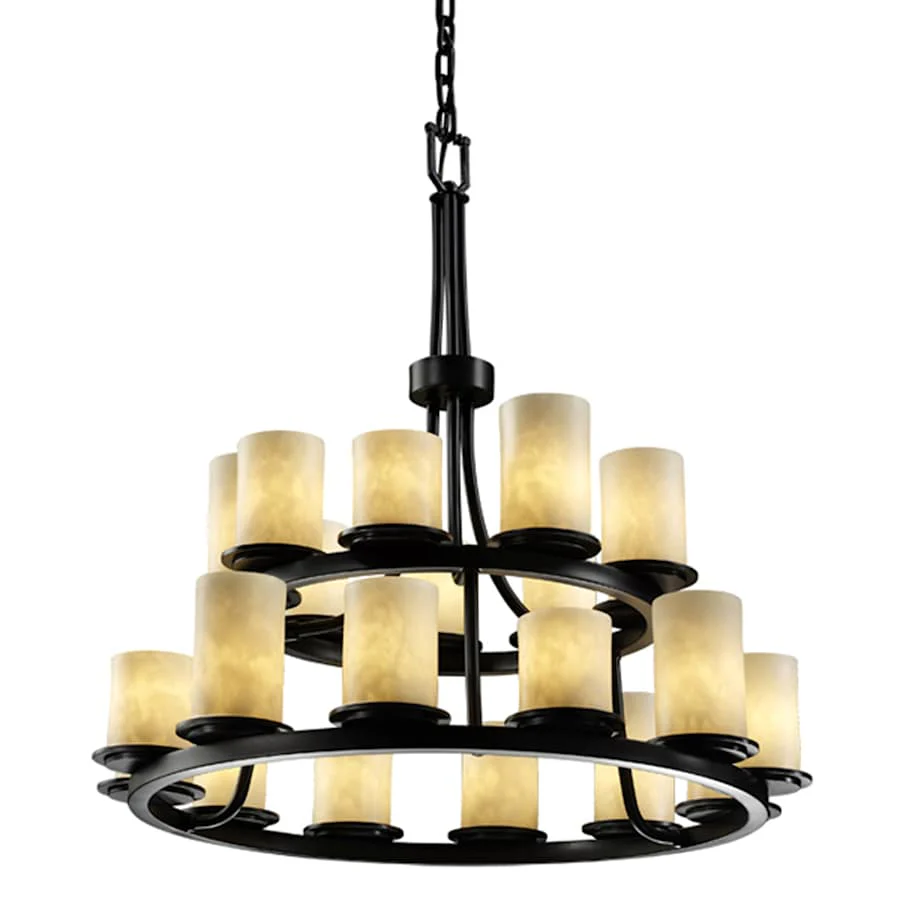 Justice Design Group Clouds 33" Wide Ring Chandelier - Image 3