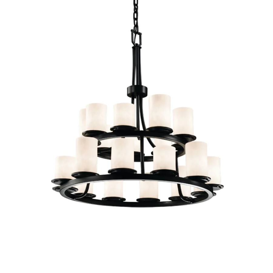 Justice Design Group Clouds 21 Light 2 Tier Chandelier - Image 1