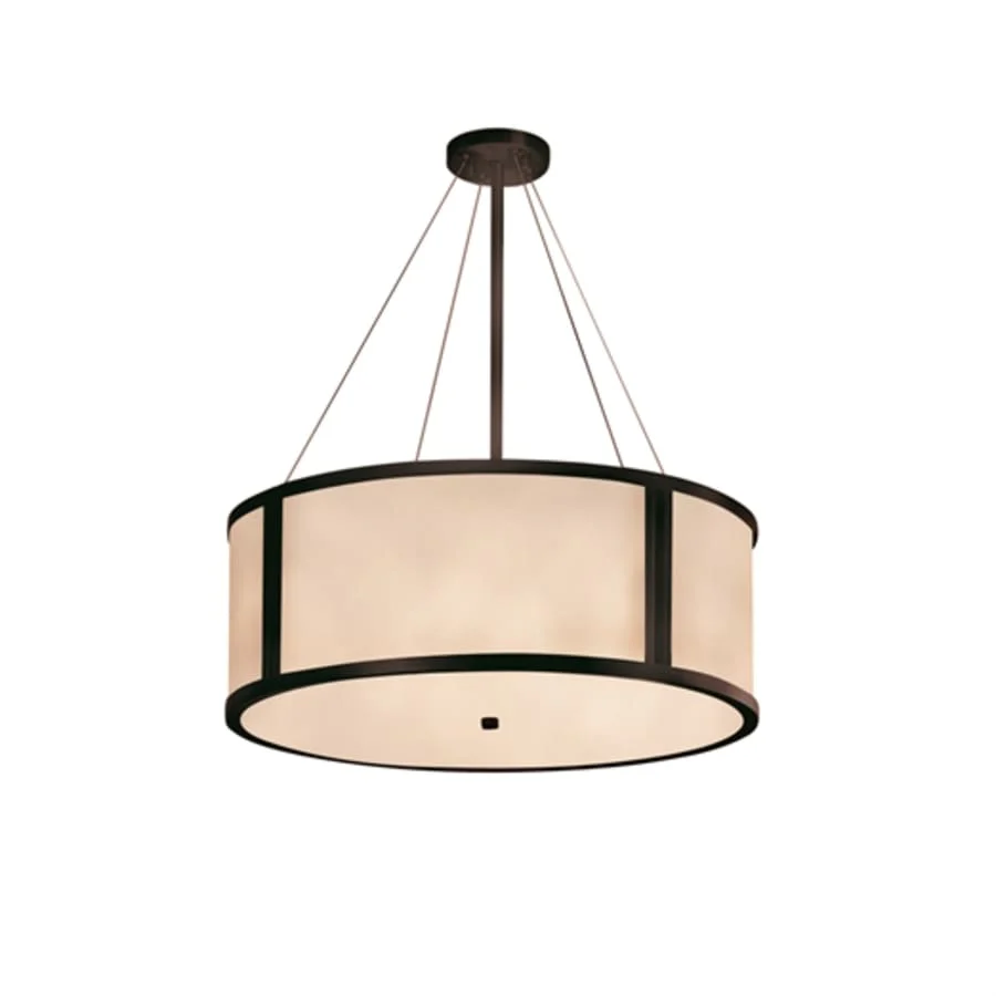 Justice Design Group Tribeca Single Light 36" Wide Integrated 3000K LED Drum Chandelier - Image 1