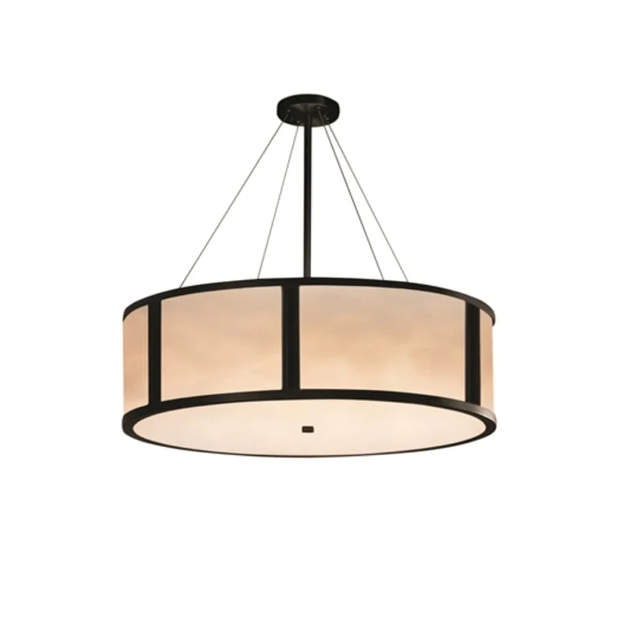 Justice Design Group Clouds? Tribeca Single Light 48" Wide Integrated 3000K LED Drum Chandelier - Image 1