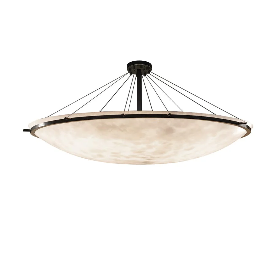 Justice Design Group Clouds 75" Wide Ring 16 Light Single Tier Bowl Shaped Chandelier - Image 1
