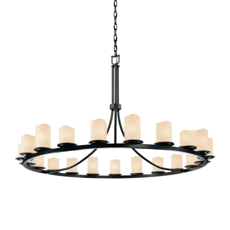 Justice Design Group CandleAria 21 Light 60" Wide Pillar Candle Style Chandelier - Image 1
