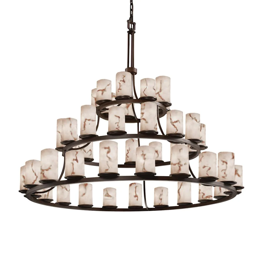 Justice Design Group LumenAria 45 Light 60" Wide Ring Chandelier - Image 3