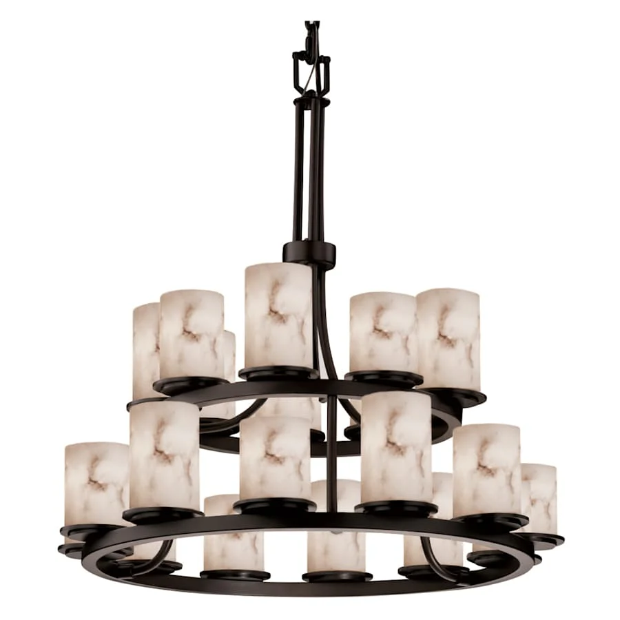 Justice Design Group LumenAria 33" Wide Ring Chandelier - Image 1