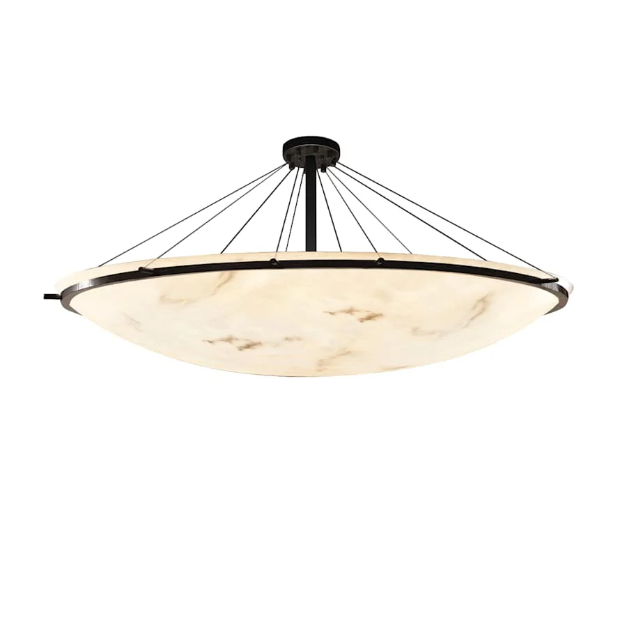 Justice Design Group Lumenaria 75" Wide Ring 16 Light Single Tier Bowl Shaped Chandelier - Image 1