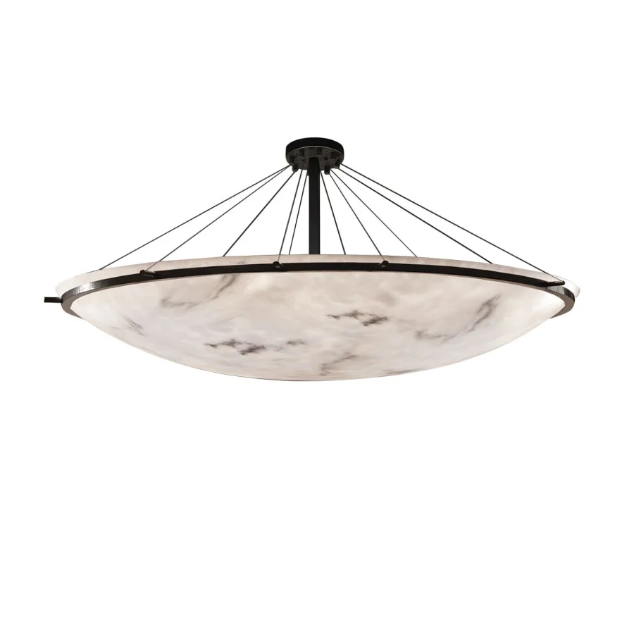 Justice Design Group Lumenaria 75" Wide Ring LED Single Tier Bowl Shaped Chandelier - Image 1