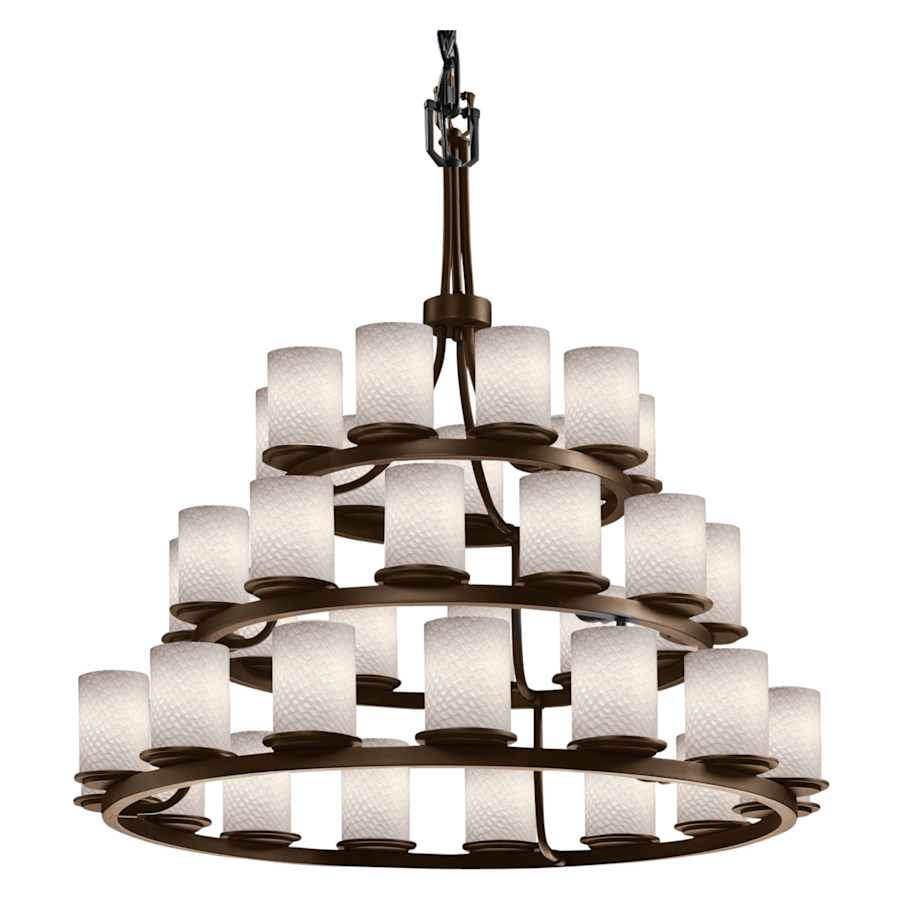 Justice Design Group Fusion 42" Wide Ring Chandelier - Image 1