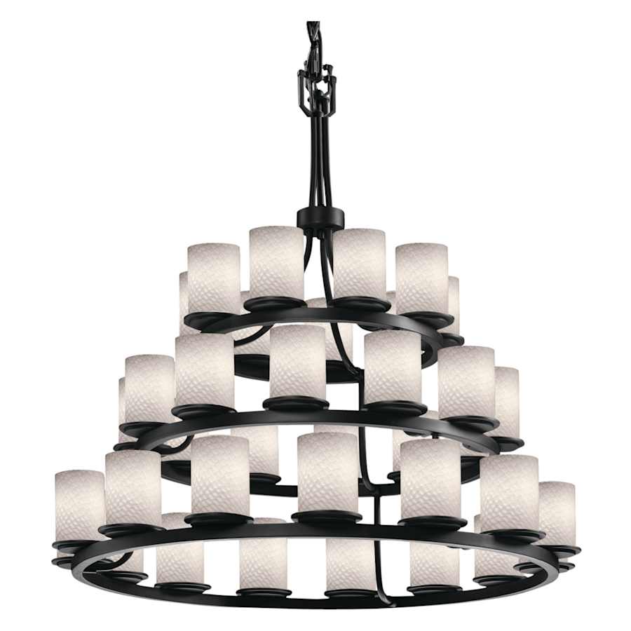 Justice Design Group Fusion 42" Wide Ring Chandelier - Image 3