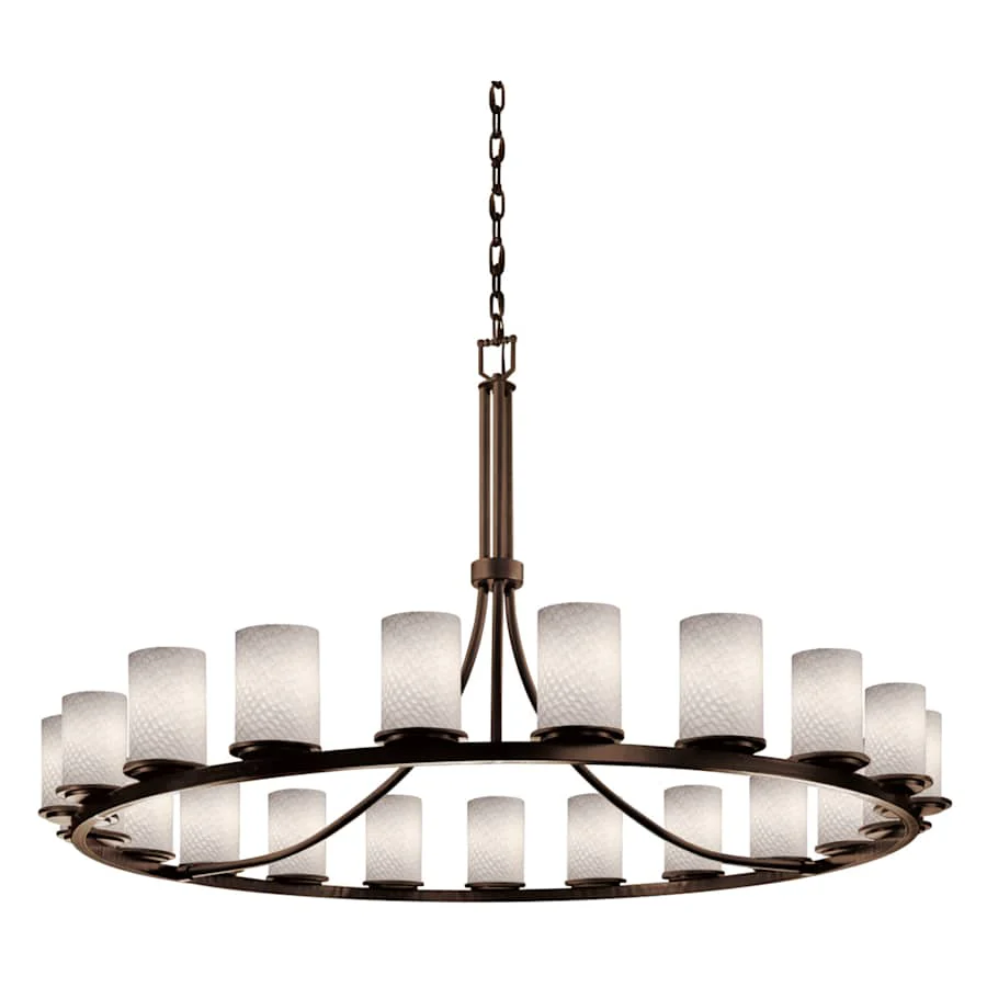 Justice Design Group Fusion 60" Wide Ring Chandelier - Image 1