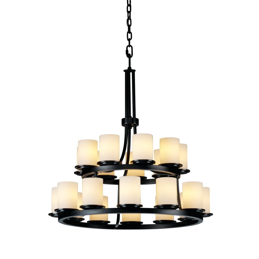 Justice Design Group Fusion 21 Light 2 Tier Chandelier - Image 1