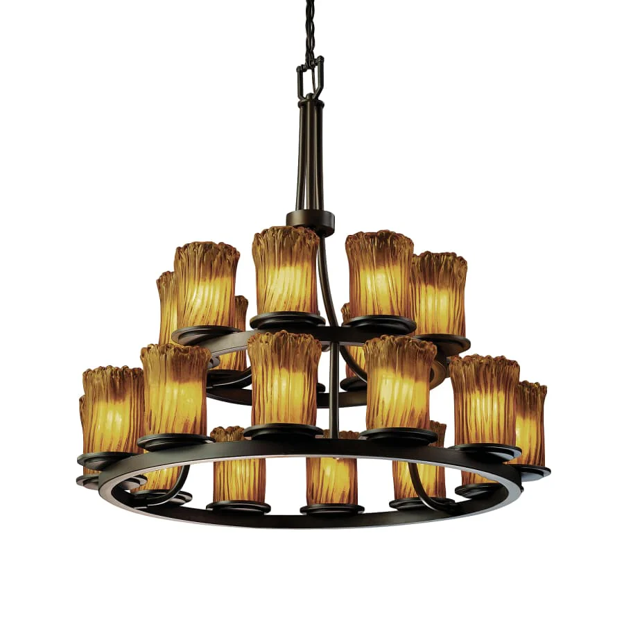Justice Design Group Veneto Luce 21 Light 2 Tier Chandelier - Image 1