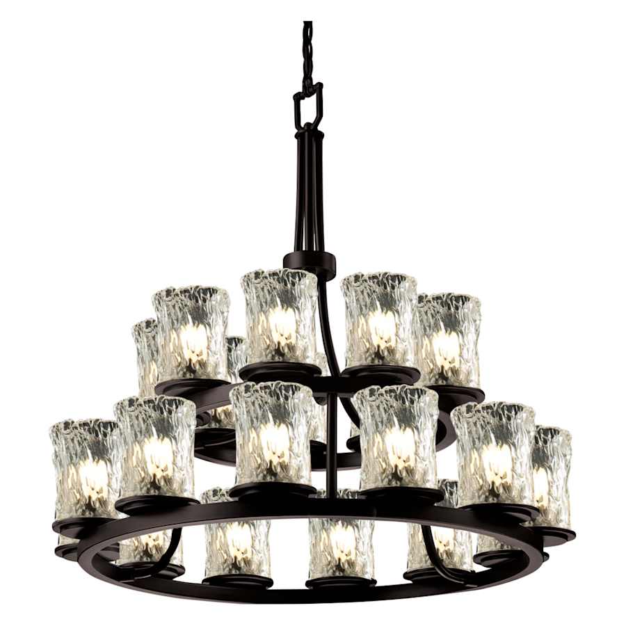 Justice Design Group Veneto Luce 33" Wide Ring Chandelier - Image 3