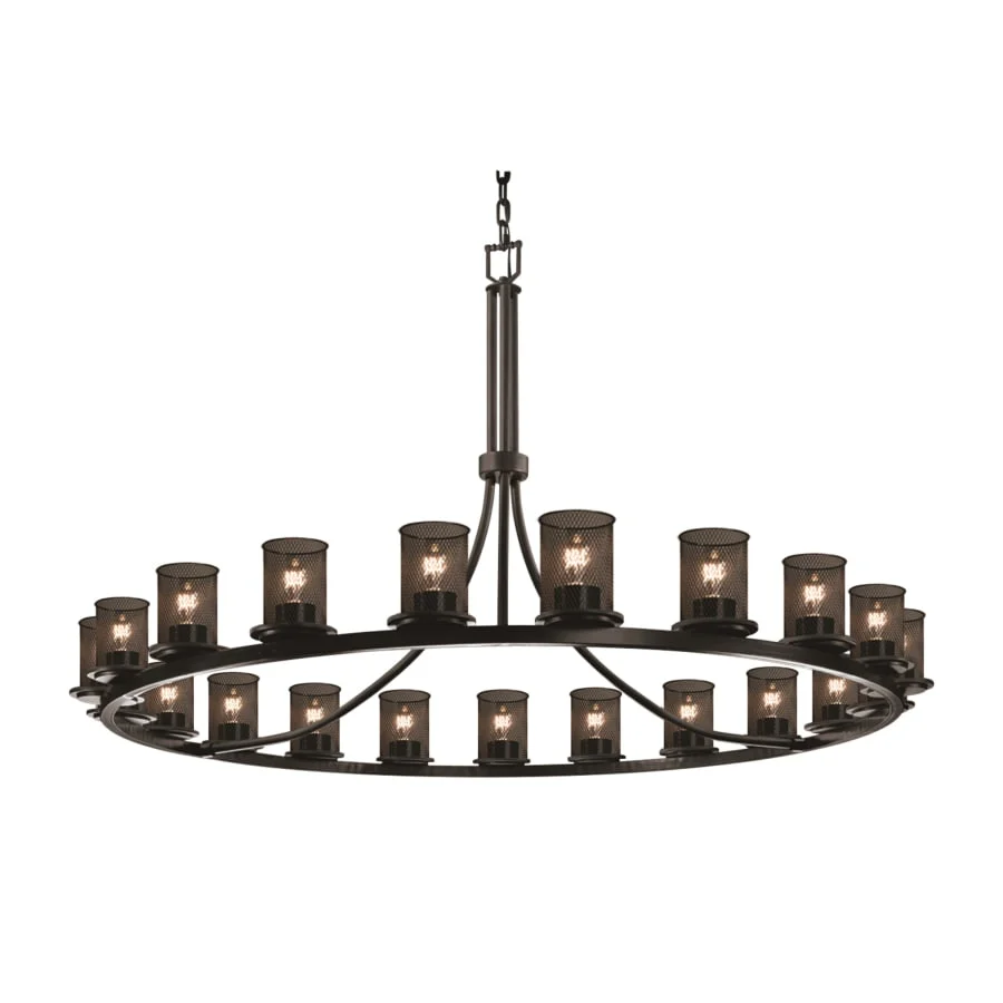Justice Design Group Wire Mesh 21 Light 60" Wide Chandelier - Image 1